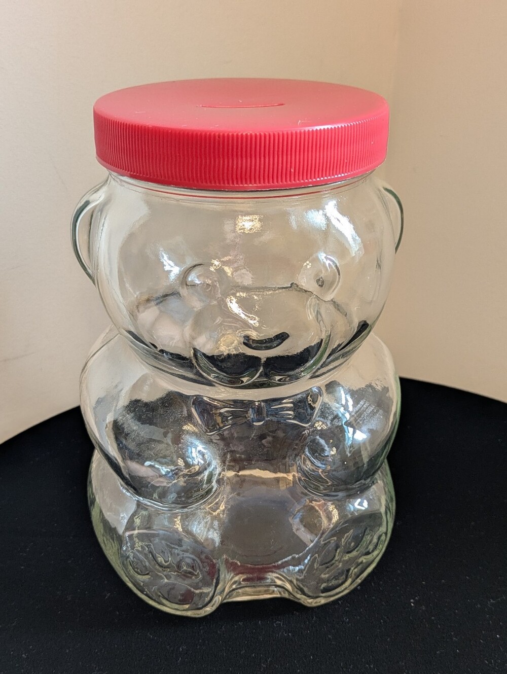 Vintage 1988 Kraft Peanut Butter Papa Bear Jar With Crunchy Lid